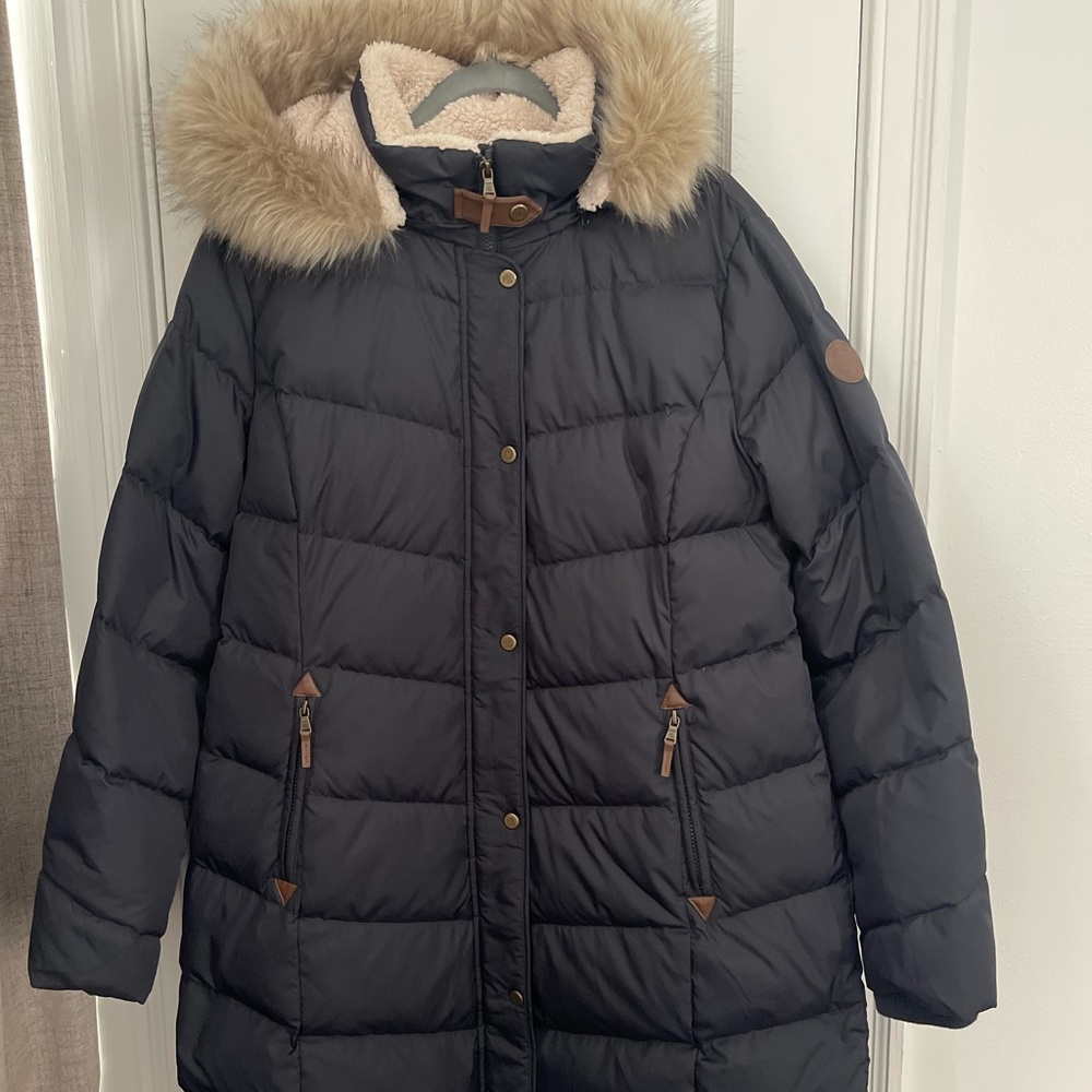 Ralph Lauren Navy Puffer Coat
